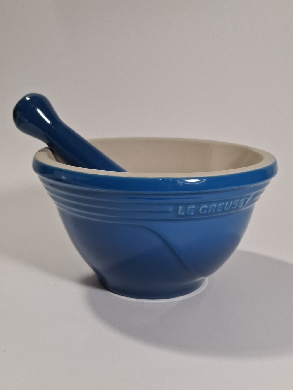 Le Creuset Blue Stoneware Mortar & Pestle